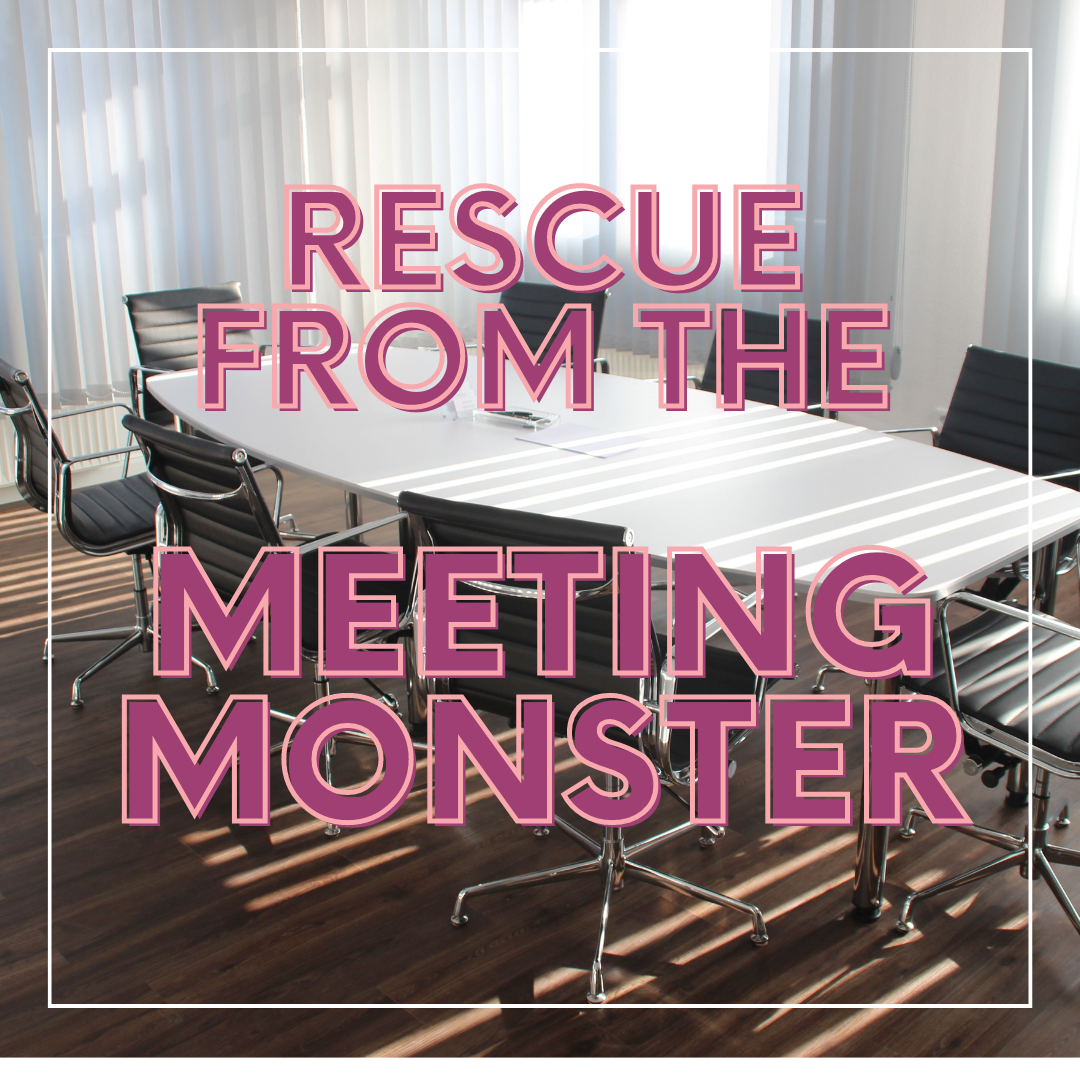Rescuing Your Productivity From the Meeting Monster: Personal Best Practices & Reflections